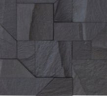 REVESTIMENTO MOSAICO VARIADÃO DE PEDRA FERRO PRETA