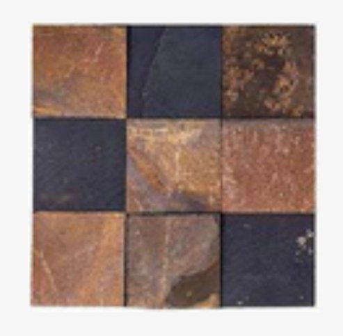 REVESTIMENTO MOSAICO XADREZ DE PEDRA FERRO