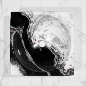 CUBA DE SEMI ENCAIXE QUADRADA MÁRMORE BRANCO MOURA EXÓTICO